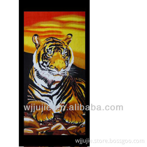 microfiber suede animal printed beach towel